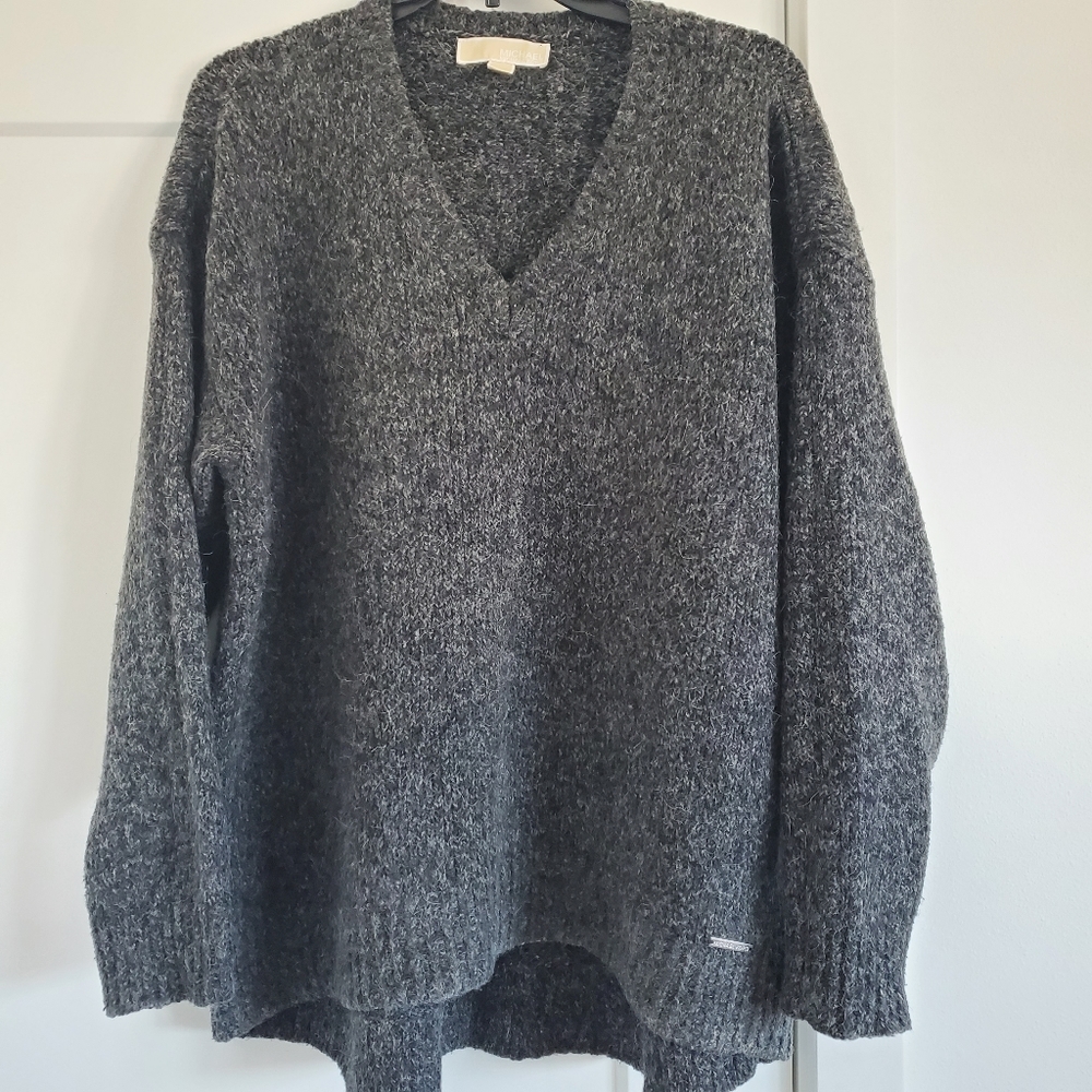 Michael Kors Hi-Lo Charcoal Sweater
